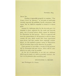 Crosby Ephemera, 1874