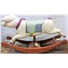 Image 1 : WOODEN CARNIVAL PIG ON ROCKER