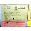 Image 3 : RATION BOOKLETS & MEAT TOKENS