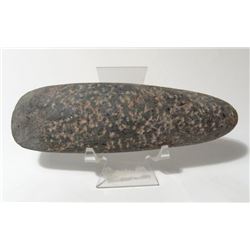An Egyptian basalt axe head