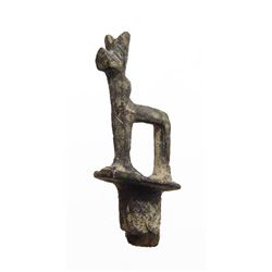 Near Eastern bronze cosmetic stopper in the form of a bull