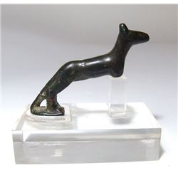 A Near Eastern bronze figure of a canine