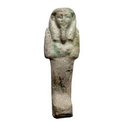 Egyptian green faience ushabti