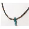 Image 1 : Egyptian faience bead necklace with amulet of Isis