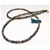 Image 2 : Egyptian faience bead necklace with amulet of Isis