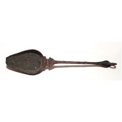 Roman bronze serving spoon