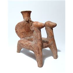 Greek animal group with flask like item on backside