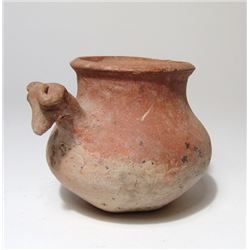 Persian ceramic jar with ram head protome