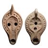 Image 1 : A pair of Roman ceramic lamps