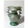 Image 3 : Roman green glass two-handled flask