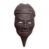Image 1 : Asian blackened wood mask of bearded man