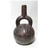 Image 1 : Chimu black-ware stir-up bottle, Peru