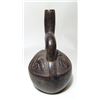 Image 2 : Chimu black-ware stir-up bottle, Peru