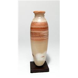 A lovely Egyptian alabaster cosmetic jar