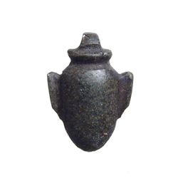 An Egyptian hematite  heart amulet