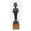 Image 1 : A handsome Egyptian bronze standing figure of Osiris