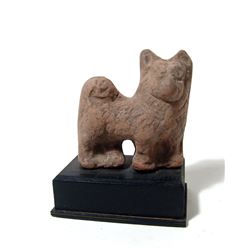 Egyptian terracotta figure of a Sothic dog