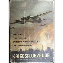 RARE NAZI "KRIEGSFLUGZEUGE" ENEMY WAR PLANE BOOK