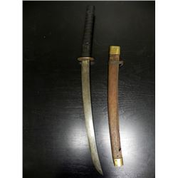 OLD JAPANESE SAMURAI SWORD-W/SCABBARD-18 1/2" BLADE