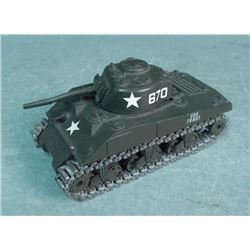 US WWII SHERMAN TANK BY SOLIDO-DIECAST METAL- FRANCE