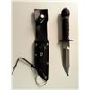 Image 1 : FIGHTING KNIFE W/SHEATH & COMPASS POMMEL