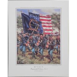 26th U.S.C.T. Regimental Colours No 7 Rick Reeves Print