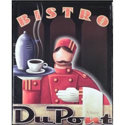 Michael L. Kungl Art Deco Print on Canvas Bistro DuPont