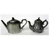 Image 3 : 2 Antique Pewter Teapots 1800's Bachelor Single Serving