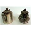 Image 4 : 2 Antique Pewter Teapots 1800's Bachelor Single Serving