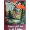 Image 1 : NAZI SOMMERFEST DER NSDAP-BADEN COLOR FLYER AD-4X6"-ORI