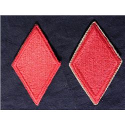 TWO 5TH DIVISION WWII U.S. UNIFORM PATCHES