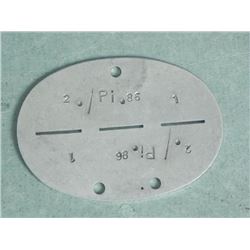 NAZI PIONEER BATALLION FULL DOG TAG