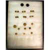Image 1 : COLLECTION OF WWI & WWII INSIGNIA IN RIKER MOUNT