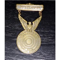 VINTAGE NRA 50 YARD AMERICAN RIFLEMAN MARKSMAN MEDAL