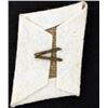 Image 2 : NAZI SS COLLAR TAB-SKULL & CROSSBONES INSIGNIA ON WOOL