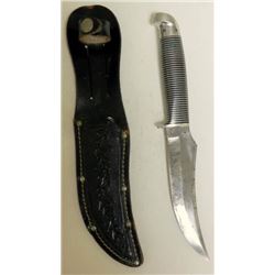 VINTAGE WESTERN BLACK BEAUTY KNIFE WITH ORIGINAL SHEATH