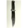 Image 1 : OLD METAL CAST GRIP BOWIE KNIFE-INDENTED GRIP