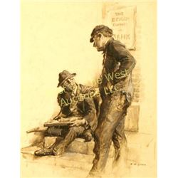 Frederick Coffay Yohn (1875-1933), Watercolor,