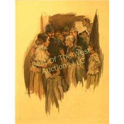 Frederick Coffay Yohn, (1875-1933), Watercolor,