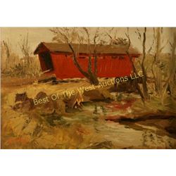 Bud Helbig (1919-2002), Oil on Board,