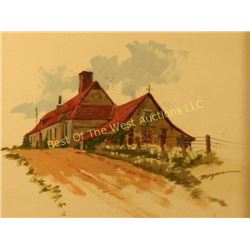 Robert Meyers, (1919-1970), Watercolor,