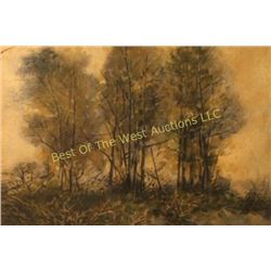 Walter Hook, (1919-1989),  Watercolor