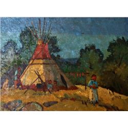 Sheryl L. Bodily  (1936 - ), Oil on Board,