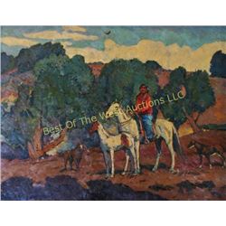 Sheryl L. Bodily  (1936 - ), Oil on Board,