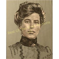 James R. Bakke, Pastel or Black & White Charcoal,