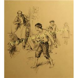 Frederick Coffay Yohn (1875-1933), Pen and Ink,