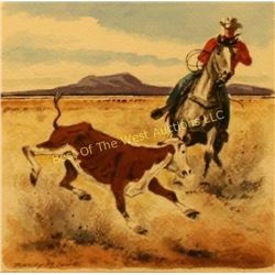 Stanley M. Long, Watercolor,