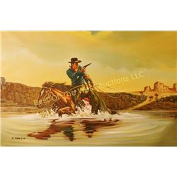 K. Harrison, Oil on Canvas,