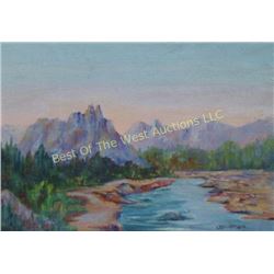 Lodierberger, Oil on Board,