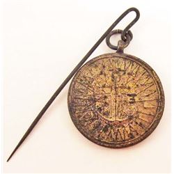 ANTIQUE IMPERIAL JAPAN NAVY BATTLESHIP FLEET BADGE